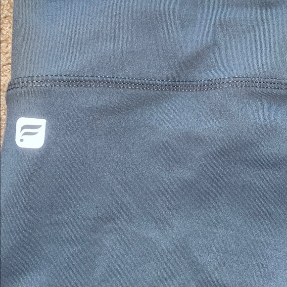 Grey Fabletics Leggings with Mesh Back - Picture 6 of 8